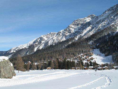La Fouly vu depuis la pierre du loup