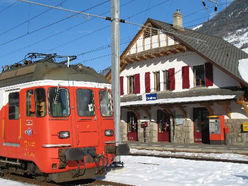 La gare d'Orsières